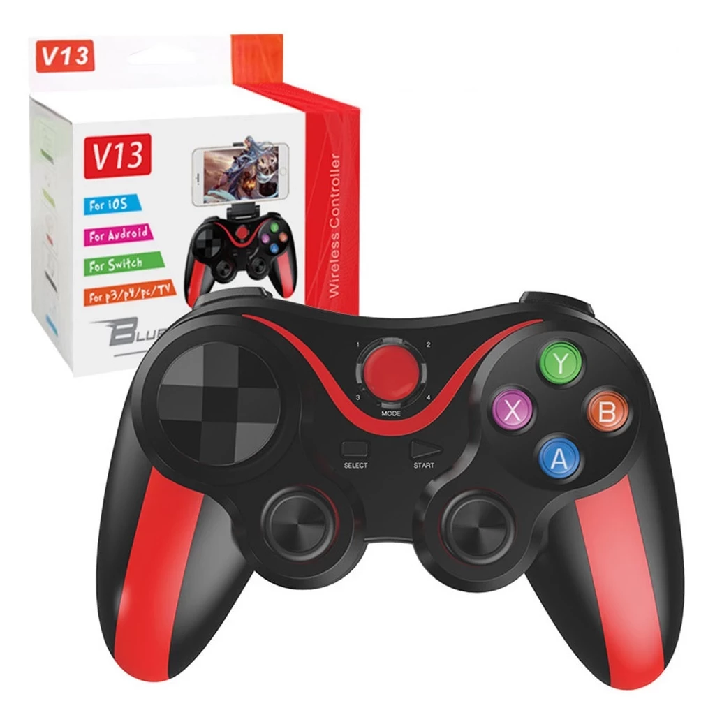 TECHSUIT - Vezeték nélküli Kontroller (V13) - Bluetooth V4.0 2.4G 400mAh Univerzális - Piros
