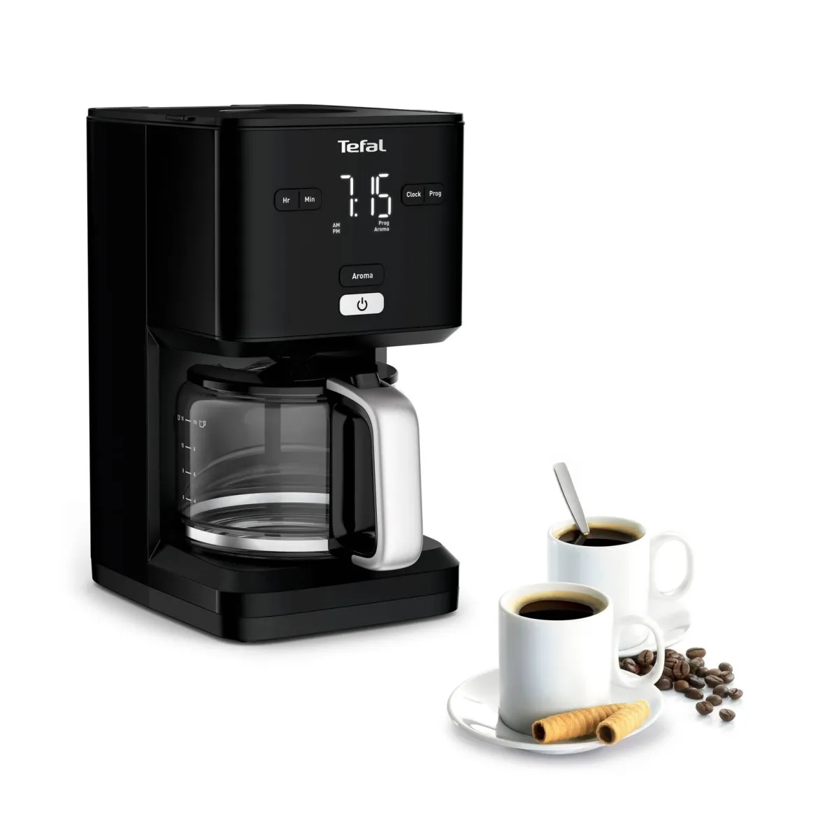 TEFAL CM600810 Kávéfőző filteres 1.25L Fekete