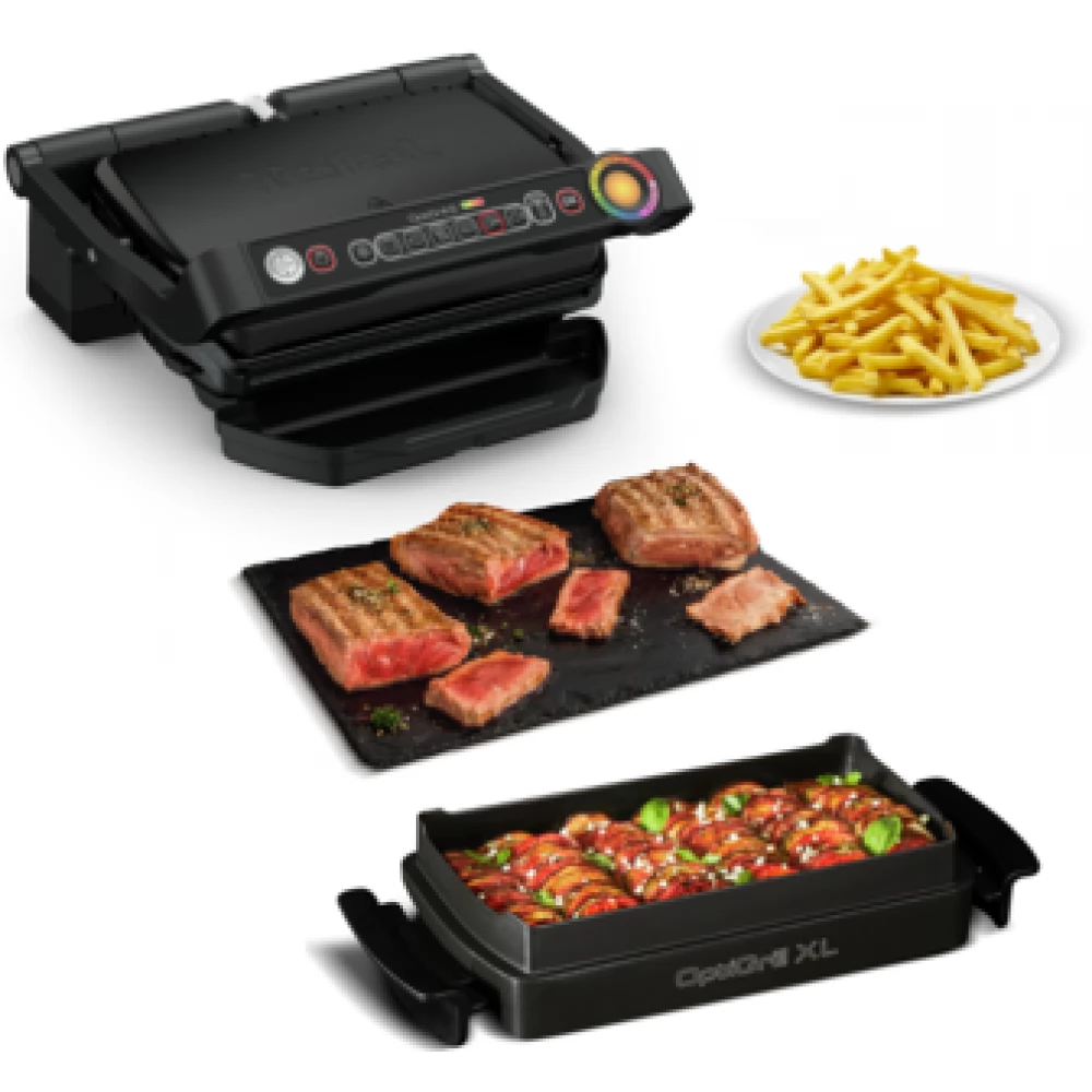 TEFAL GC714834 Snacking & Baking Elektromos grill Tefal Optigrill + fekete
