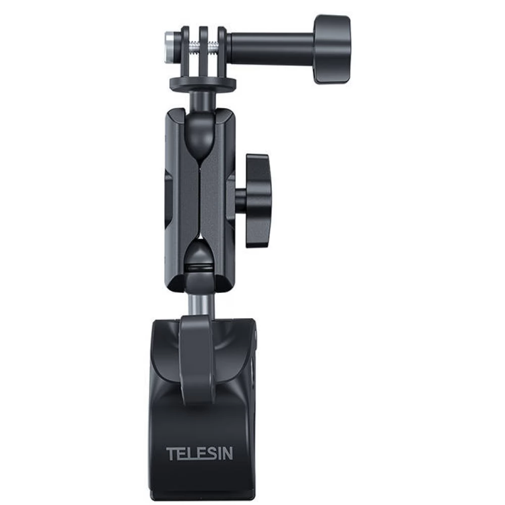TELESIN Universal Handlebar Tube Clamp Mount for action cameras and smartphones plastic