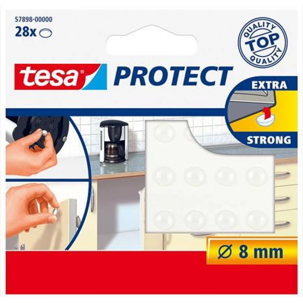 TESA Zaj- és csúszásgátló korong 8mm Protect átlátszó