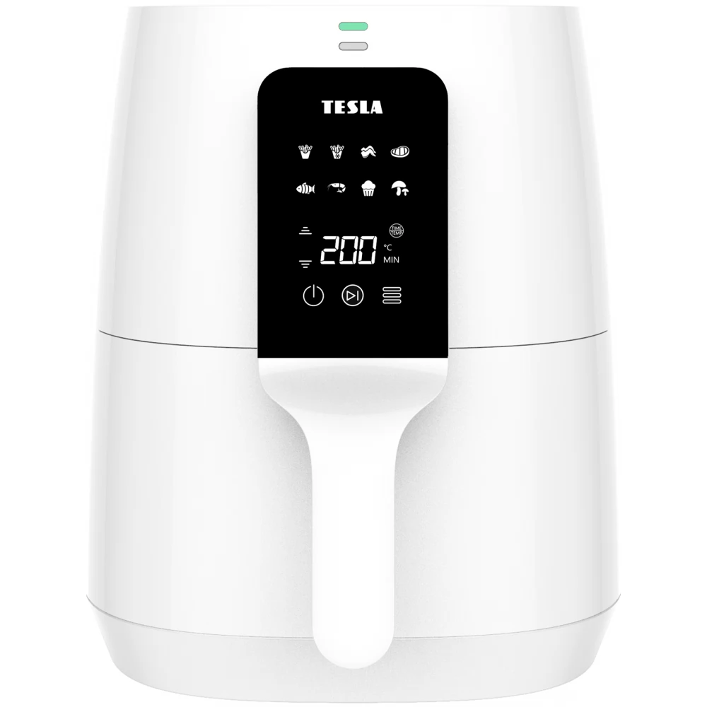 TESLA SMART AirCook Q30 Olajsütő multifunkciós digitális forró levegős 3.8 l 1300 W fehér