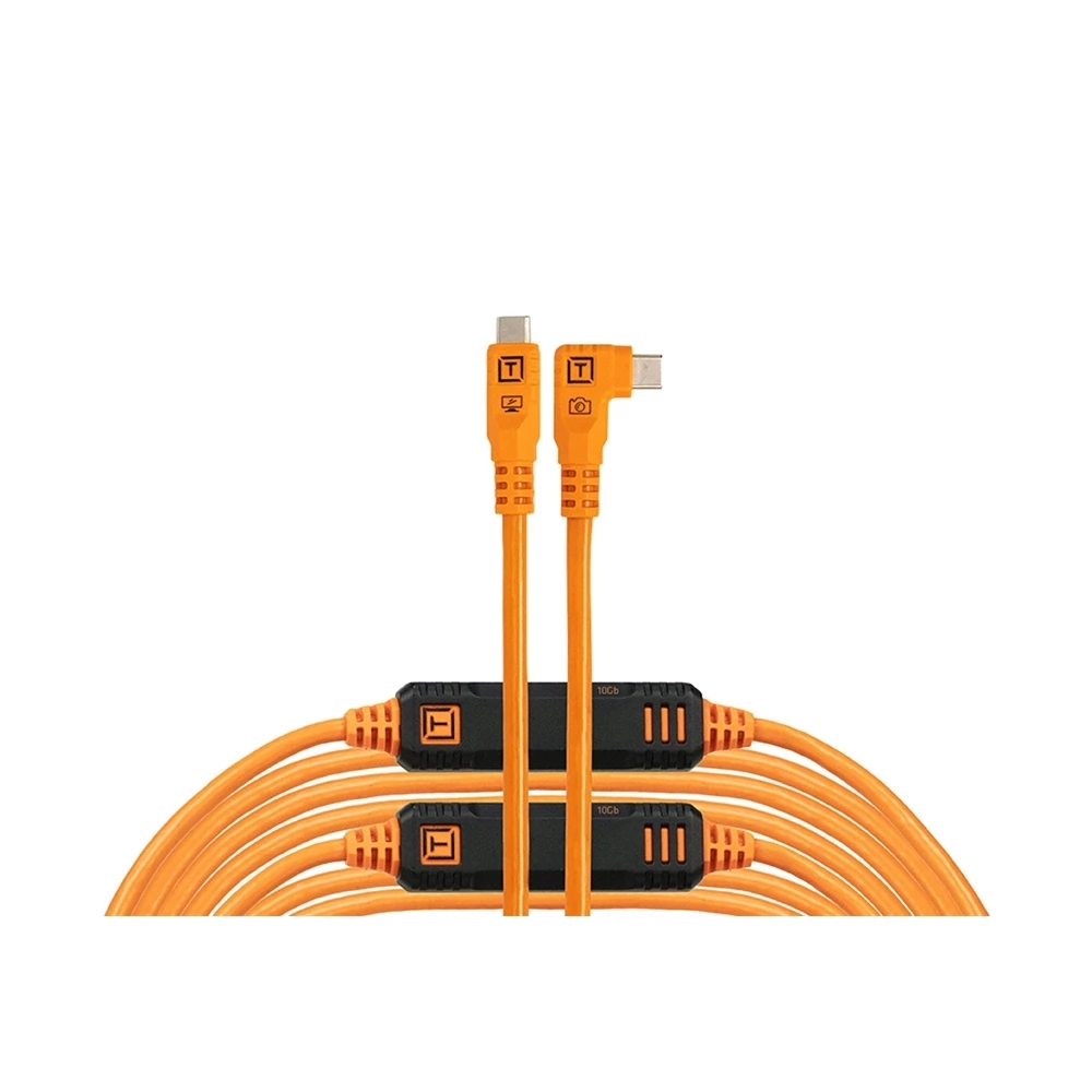 TETHERTOOLS TetherPro Optima 10G USB-C 9.4m Straight to Right (narancs)