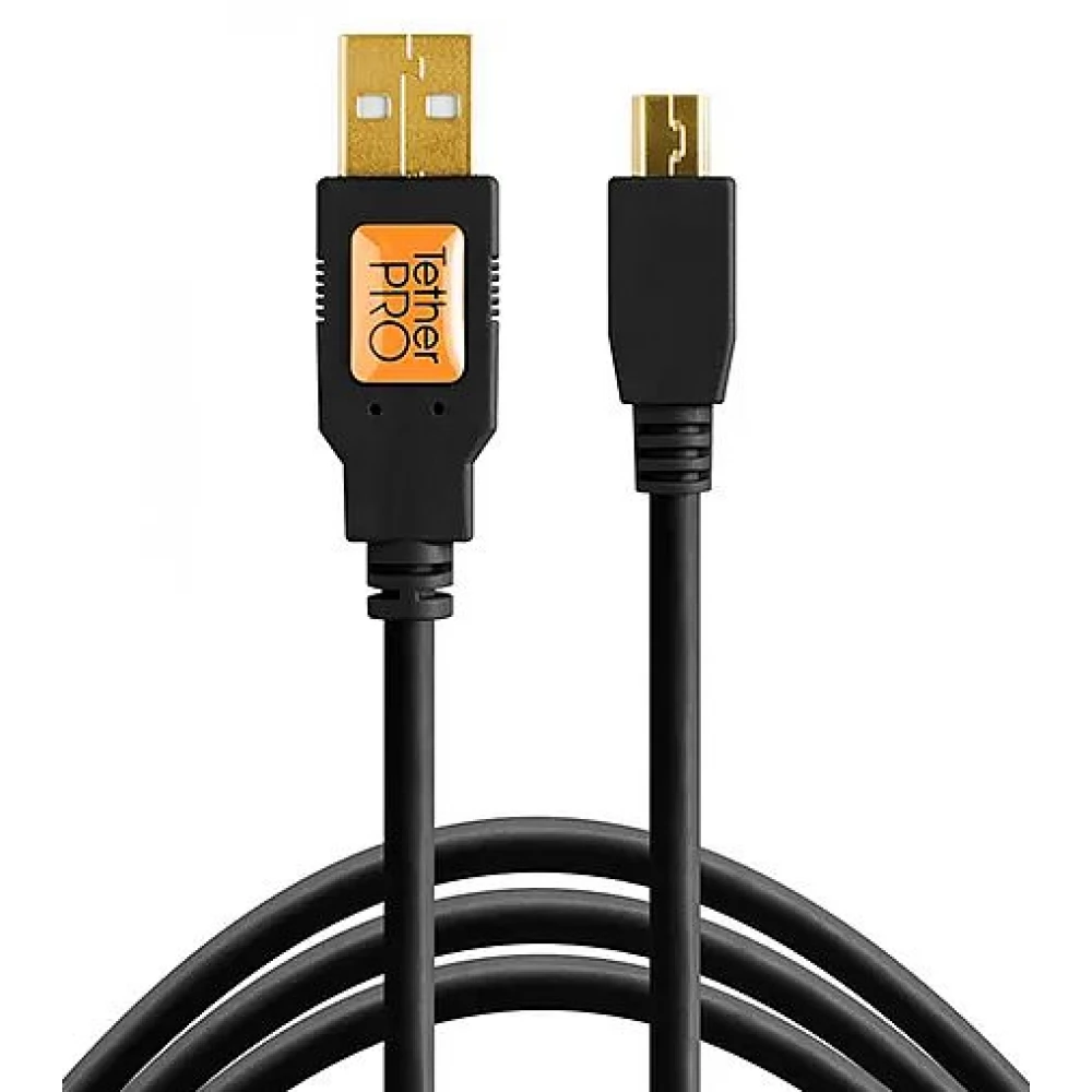 TETHERTOOLS TetherPro USB2.0 - Mini B (4.6m) fekete