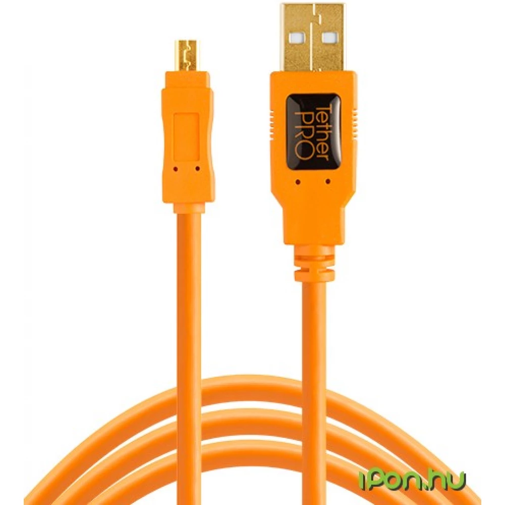 TETHERTOOLS TetherPro USB2.0 - Mini B (4.6m) narancssárga