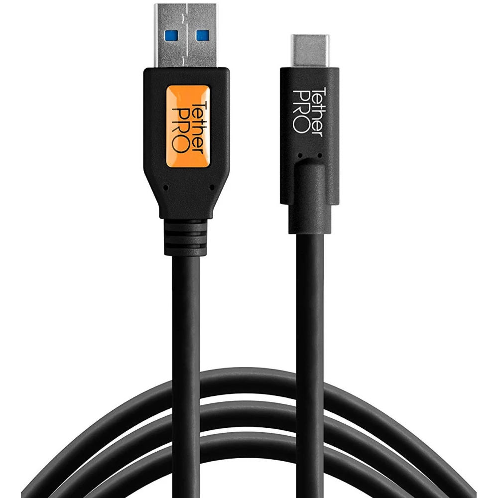 TETHERTOOLS USB to USB-C 4.6m fekete