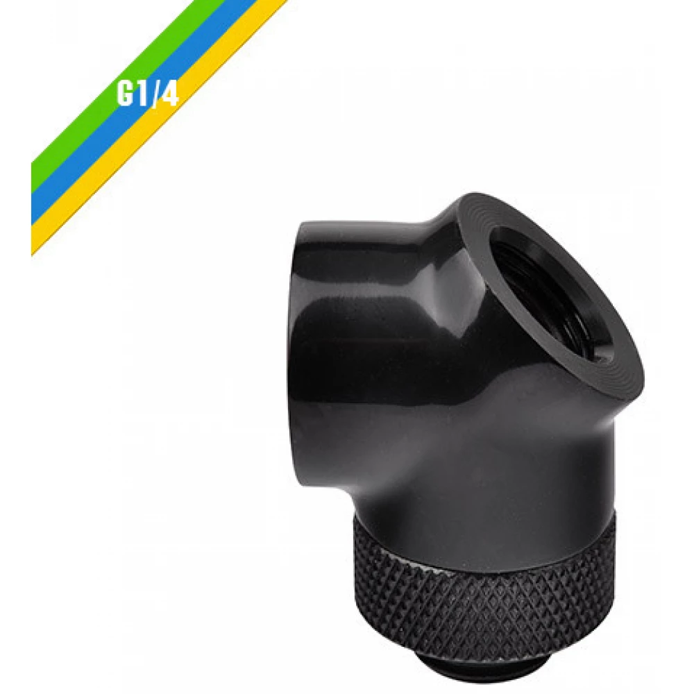 THERMALTAKE Pacific G1/4 45 & 90° Adapter - fekete