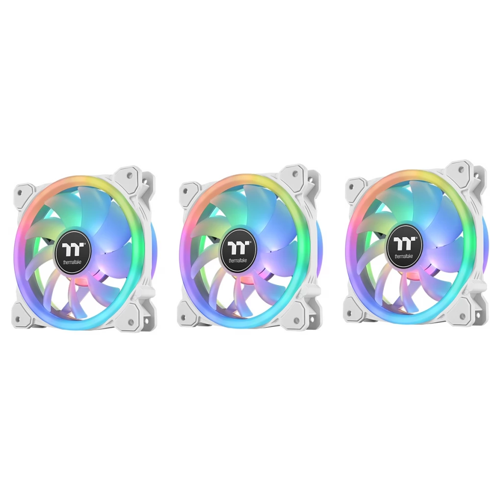 THERMALTAKE SWAFAN 12 RGB Radiator Fan 3 darabos szett fehér