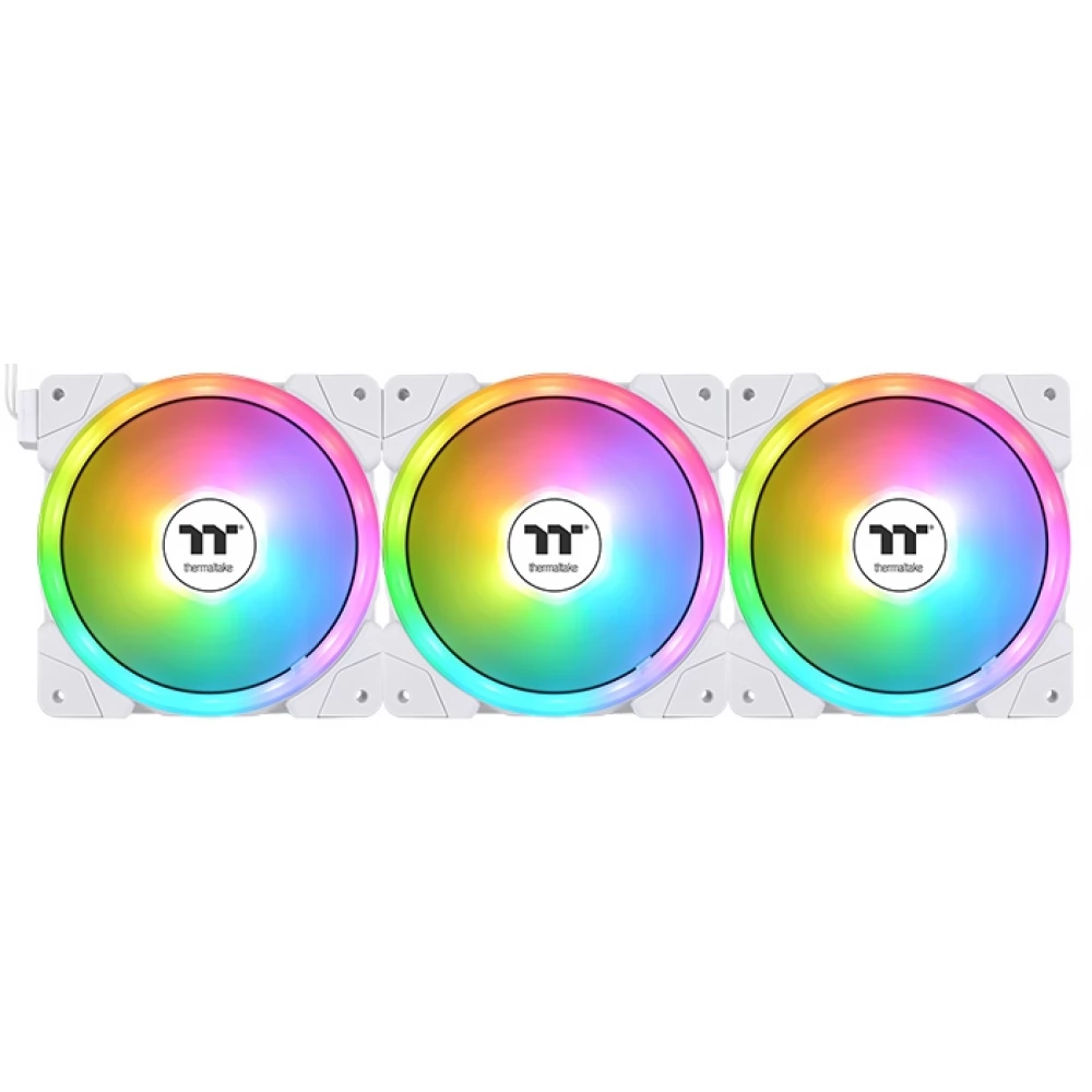 THERMALTAKE SWAFAN EX12 ARGB Sync TT Premium Edition 3 darabos szett vezérlővel fehér