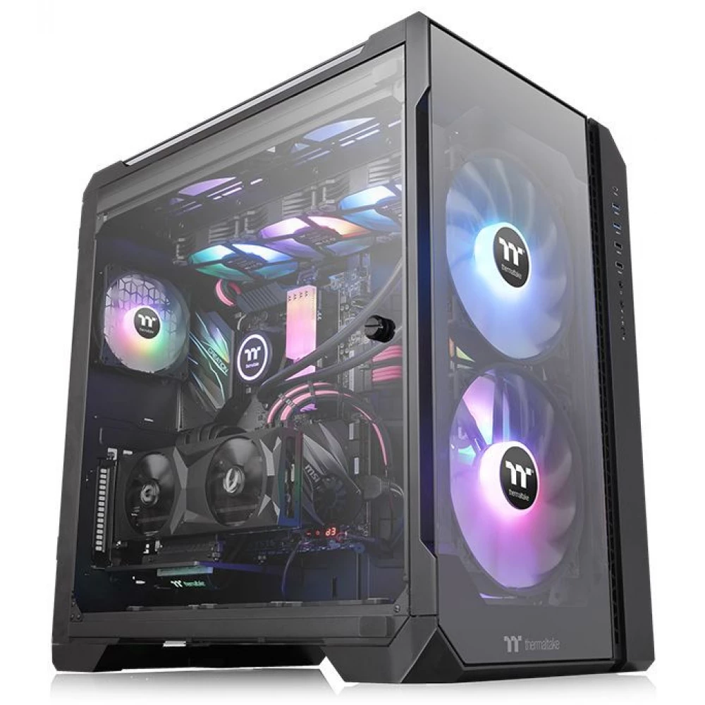 THERMALTAKE View 51 TG ARGB fekete