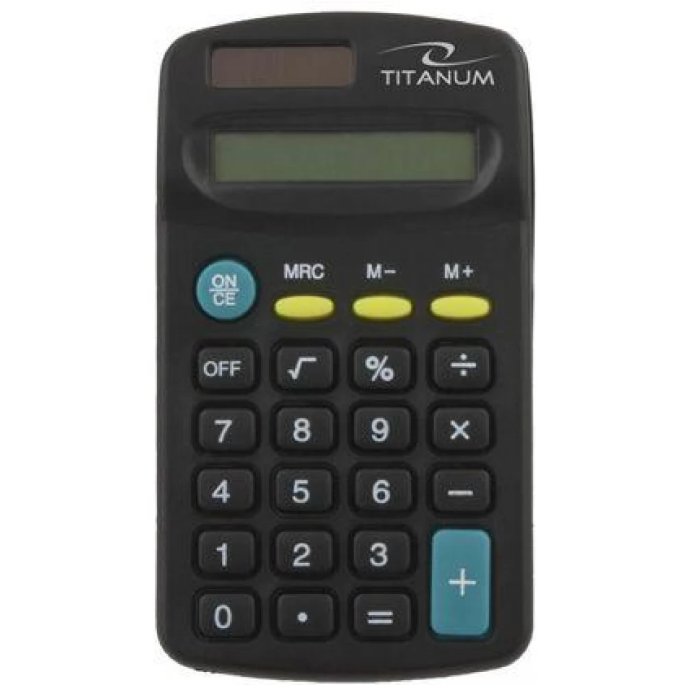 TITANIUM TCL101 Zsebszámológép fekete