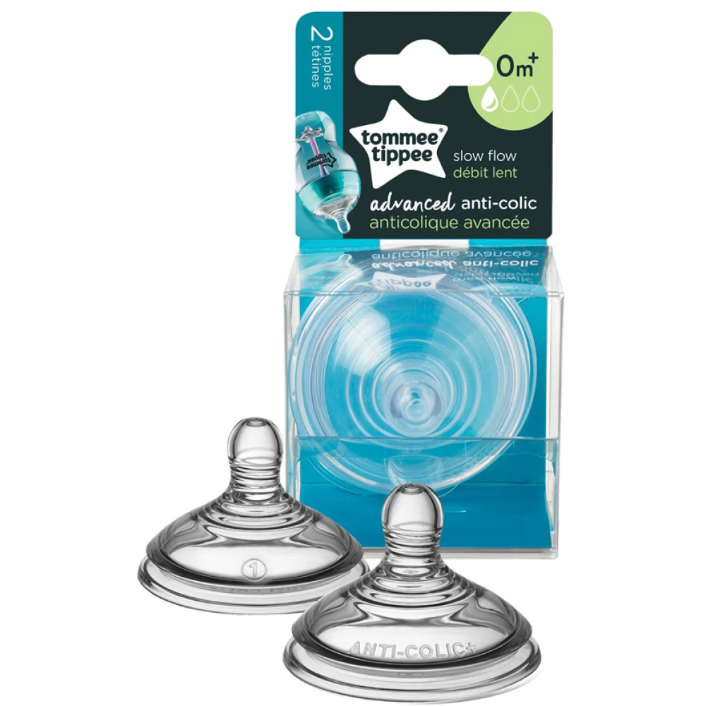 TOMMEE TIPPEE  cumisüveg cumi Advanced anti colic 2 db lassú folyású
