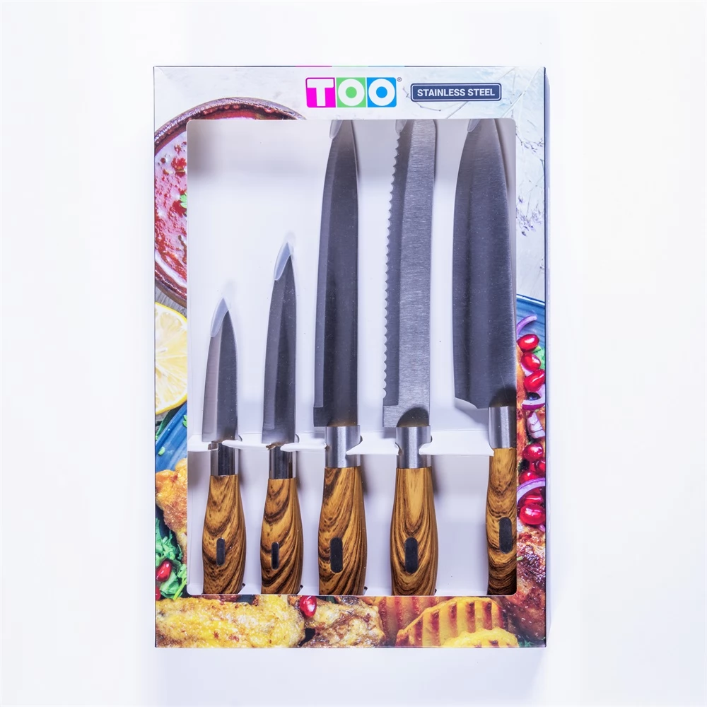 TOO KT-392 Fa nyéllel 5 darabos késkészlet