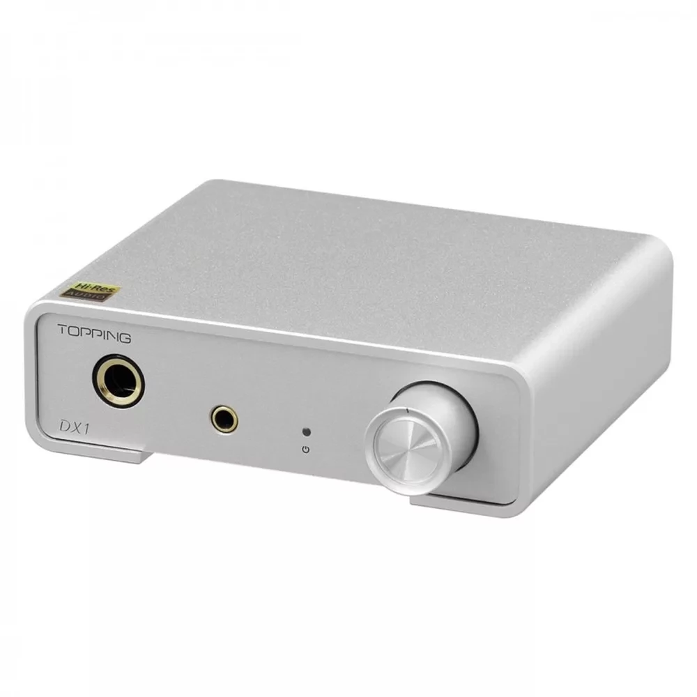 TOPPING DX1 DAC és fejhallgató erősítő 32bit 384kHz DSD256 Ezüst