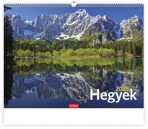TOPTIMER Naptár fali 2025 Hegyek V2