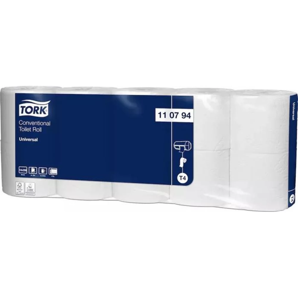 TORK Toalettpapír T4 rendszer 2 rétegű 12.5 cm átmérő Universal fehér