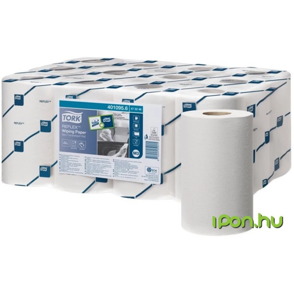 TORK Törlőpapír mini belsőmag adagolású M3 rendszer Reflex fehér