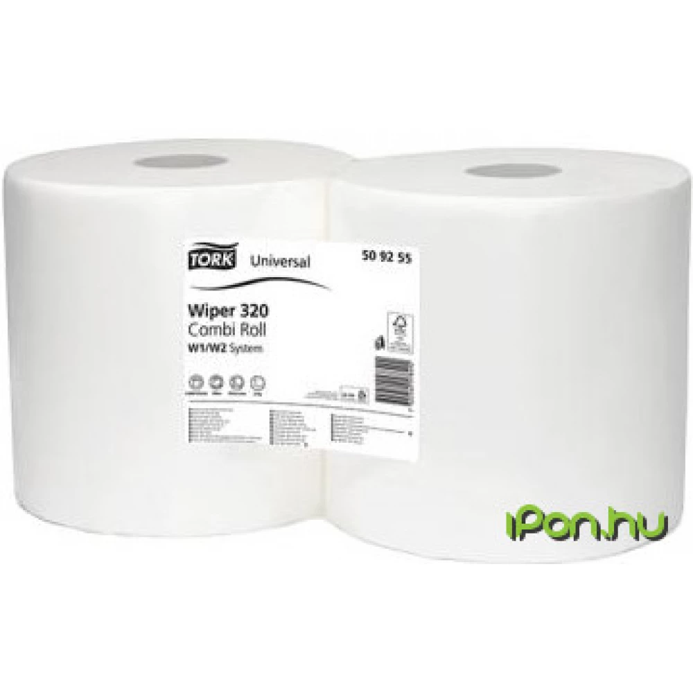 TORK Universal Törlőpapír tekercses W1/W2 rendszer 2 rétegű fehér