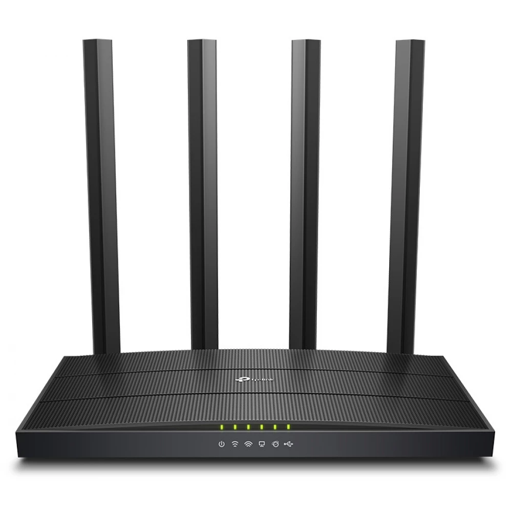 TP-LINK Archer C6U AC1200 Router fekete