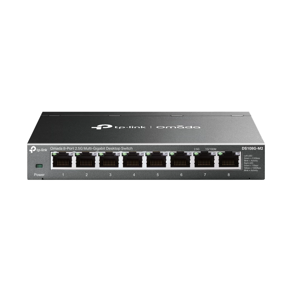 TP-LINK DS108G-M2 Omada 8-Port 2.5G Unmanaged Desktop Switch