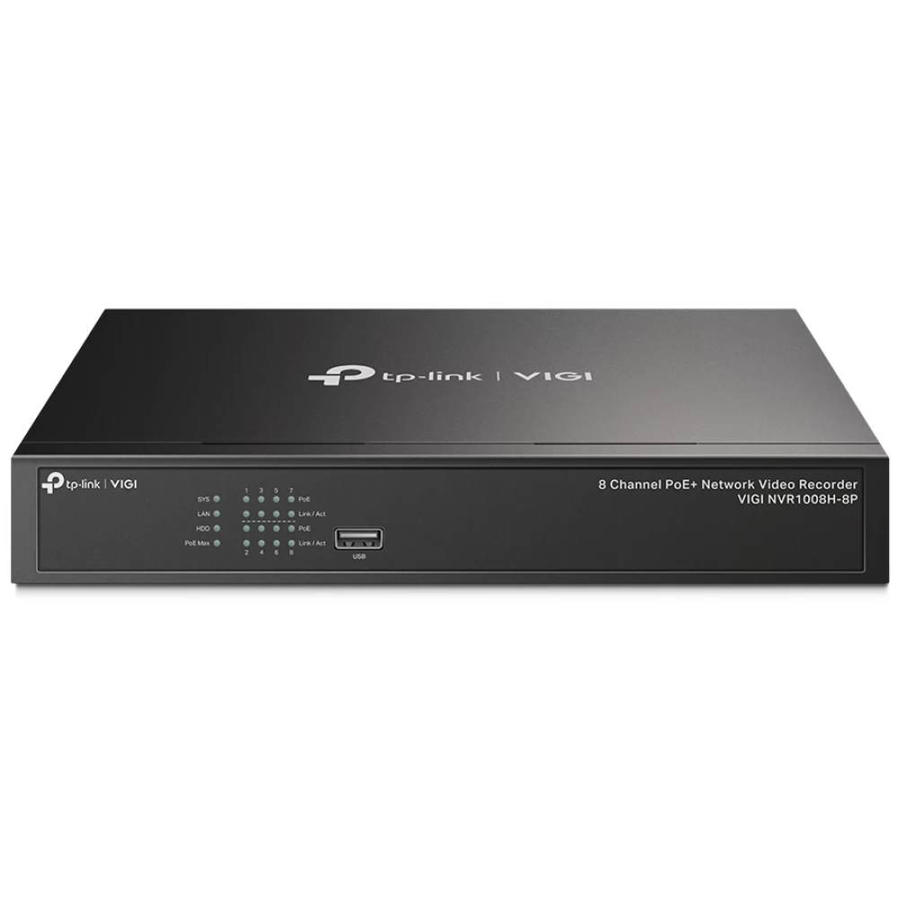 TP-LINK NVR1008H-8P 8 csatornás NVR PoE+