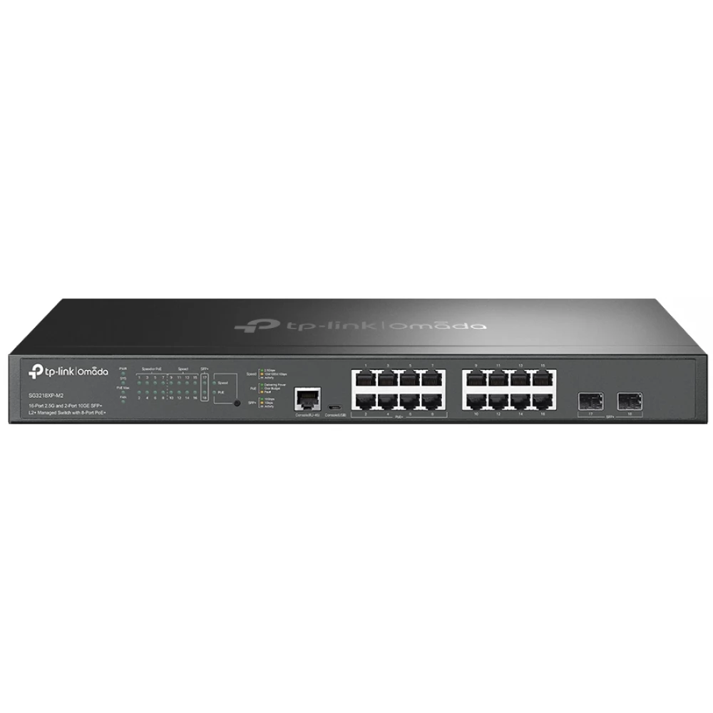 TP-LINK SG3218XP-M2 Omada 16-Port Managed Switch with 8-Port PoE+
