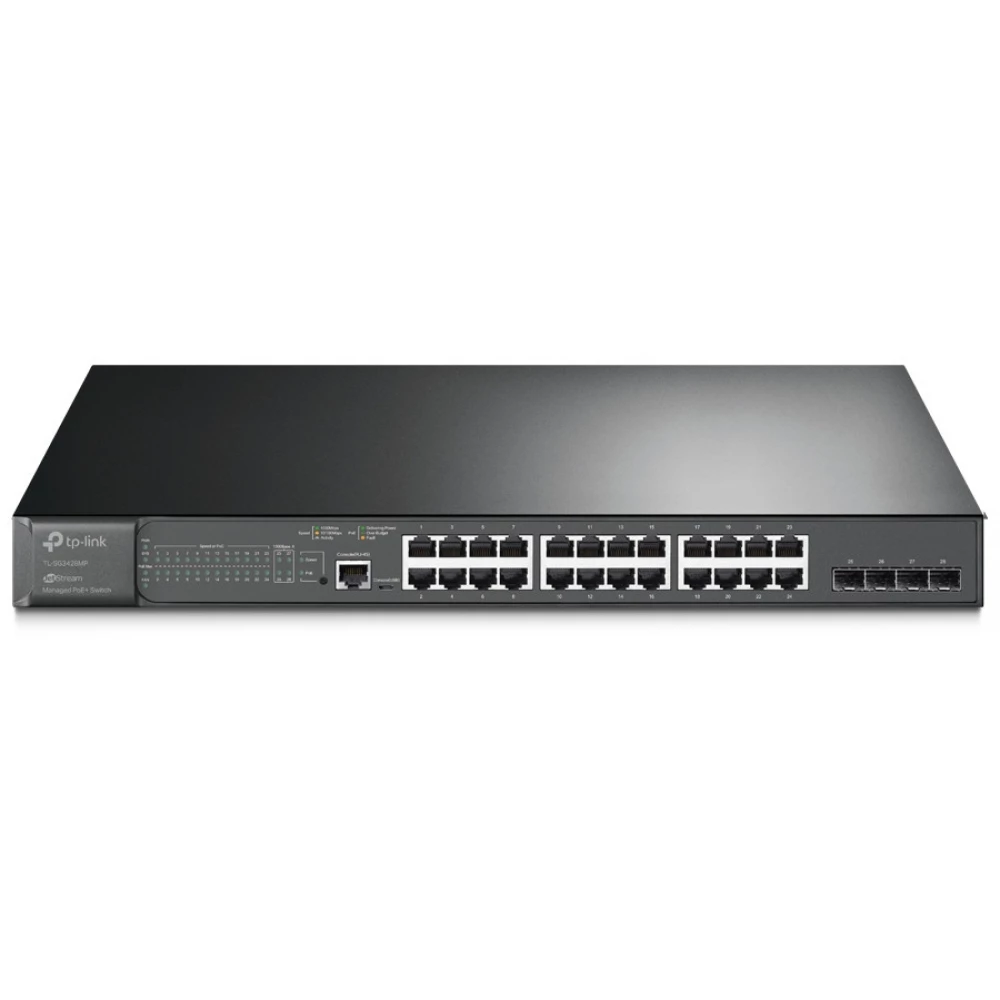 TP-LINK TL-SG3428MP JetStream 28-Port Gigabit L2 Managed Switch with 24-Port PoE+