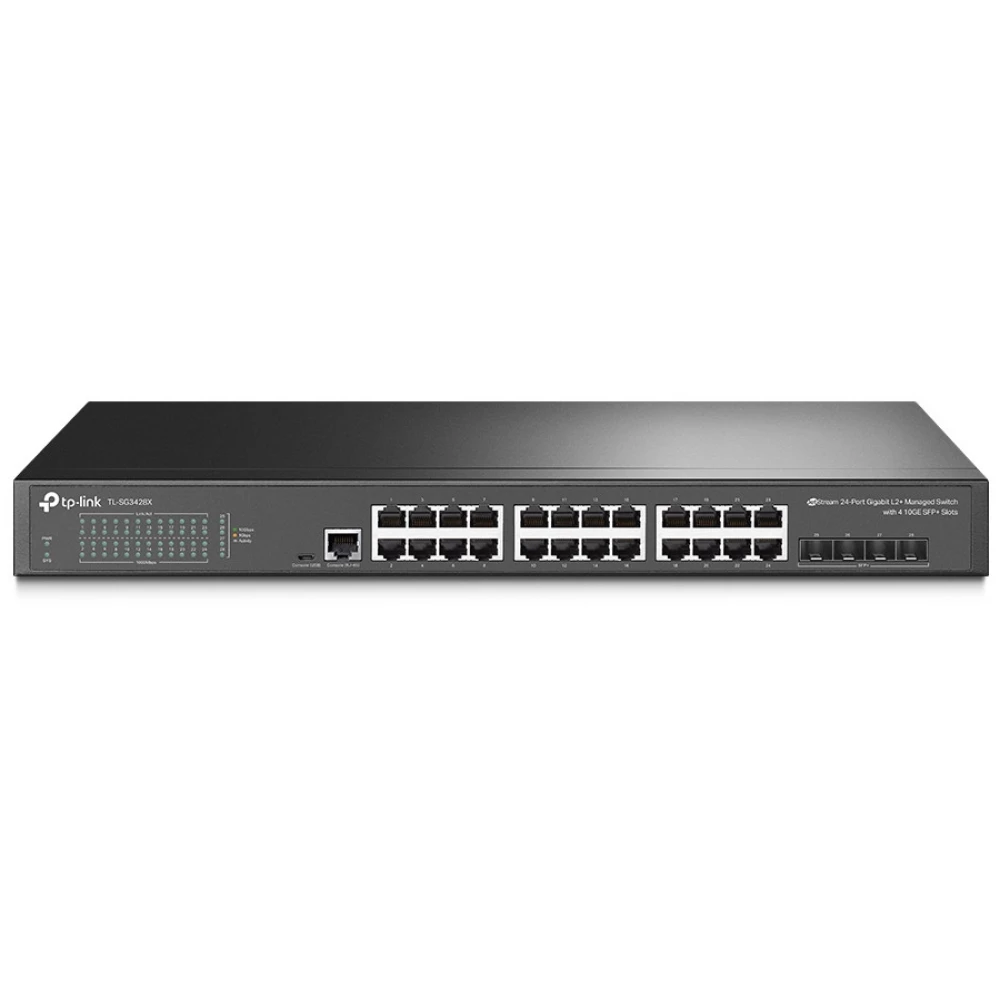 TP-LINK TL-SG3428X JetStream 24 portos Gigabit 4x SFP L2+ vezérelhető switch