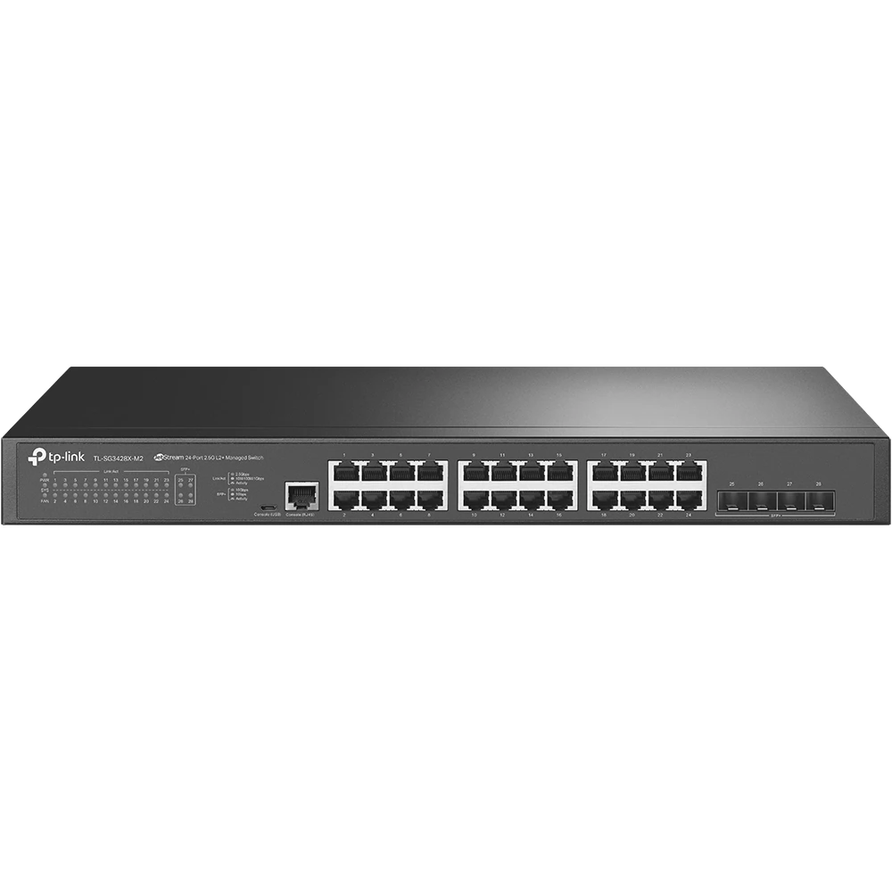 TP-LINK TL-SG3428X-M2 JetStream 24 portos 2.5 Gigabit 4x SFP L2+ vezérelhető switch