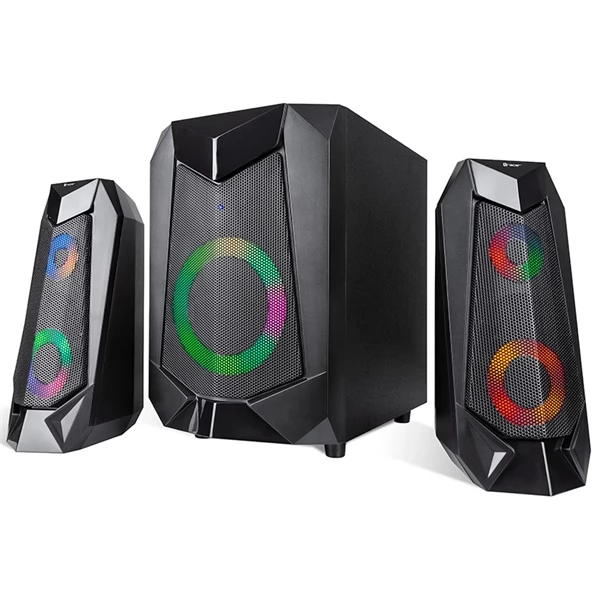 TRACER Hi-Cube RGB Flow GameZone 2.1 asztali hangszóró fekete
