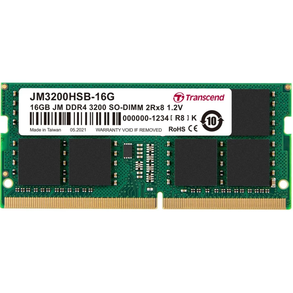 TRANSCEND 16GB Notebook DDR4 3200MHZ CL22 JM3200HSB-16G