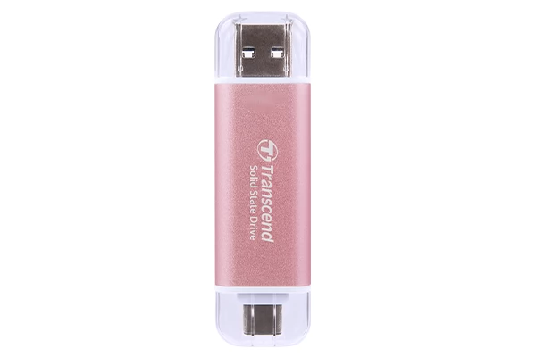 TRANSCEND 2TB ESD310 USB 3.1 + USB 3.1 Type C Rózsaszín TS2TESD310P