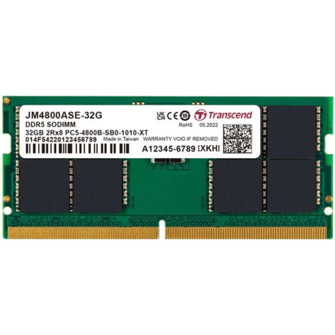 TRANSCEND 32GB Notebook DDR5 4800MHz CL40 JM4800ASE-32G