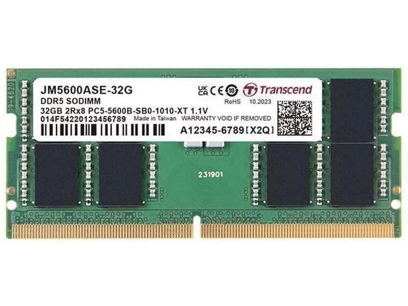TRANSCEND 32GB Notebook DDR5 5600MHz CL46 JM5600ASE-32G