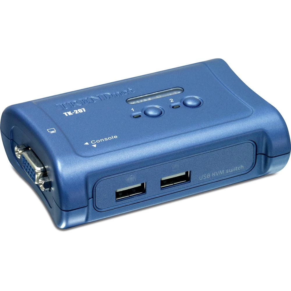 TRENDNET TK-207K 2-Port USB KVM Switch Kit