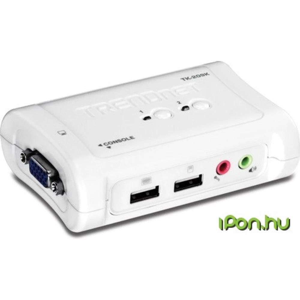 TRENDNET TK-209K 2-Port USB KVM Switch Kit w/ Audio