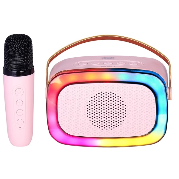 TREVI XR8A01 hordozható gyermek Bluetooth party box rózsaszín