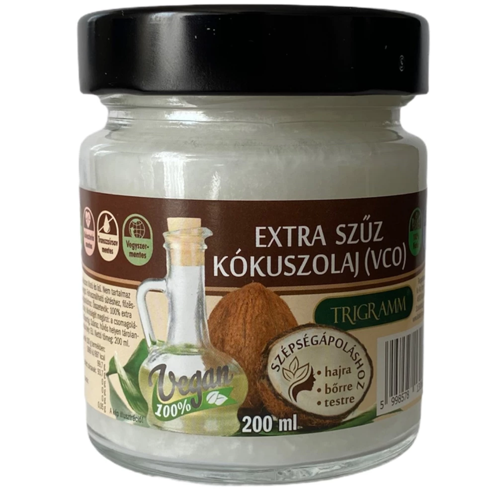 Trigramm extra szűz kókuszolaj vco 200 ml