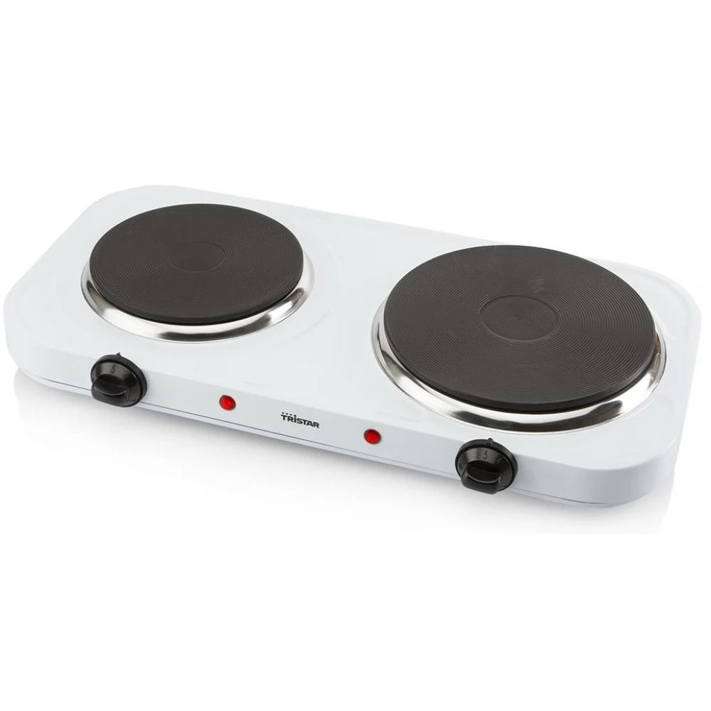 TRISTAR KP-6245 elektromos dupla főzőlap 1500 W / 1000 W fehér