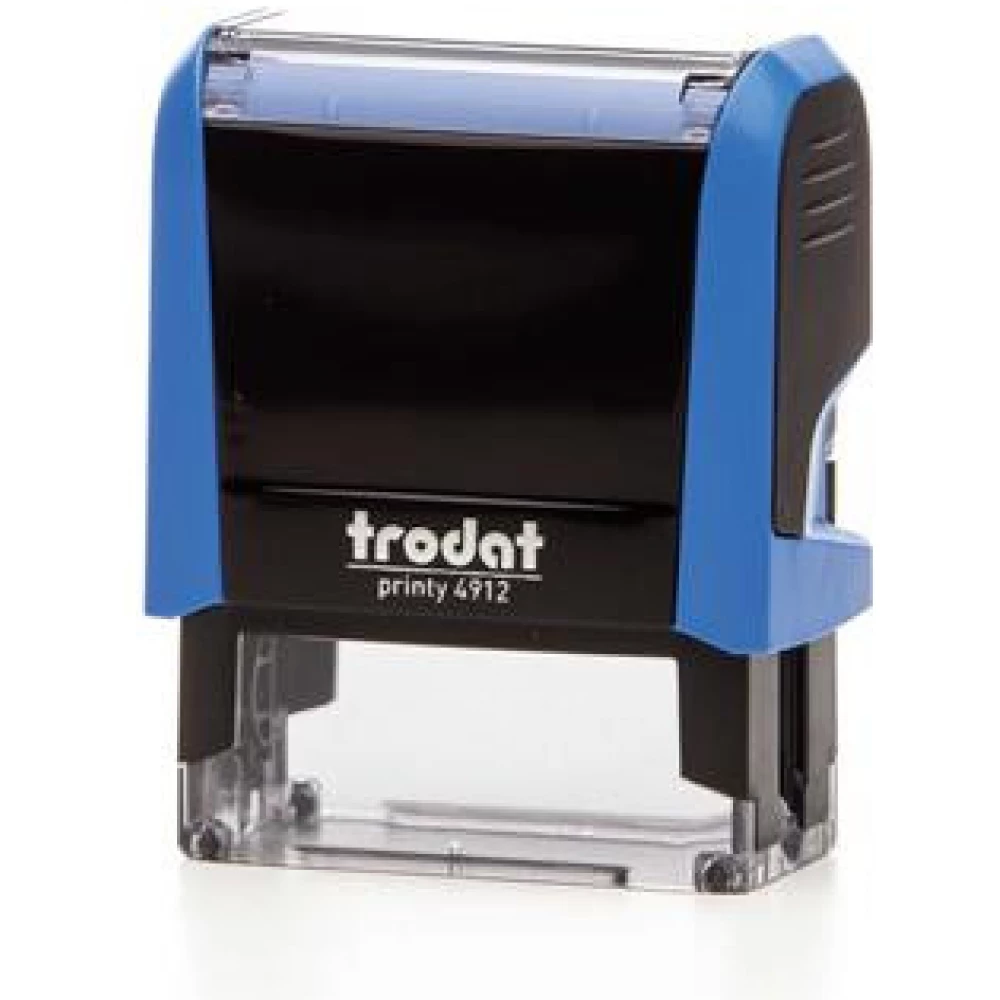 TRODAT Printy 4912 Bélyegző kék ház fekete párnával