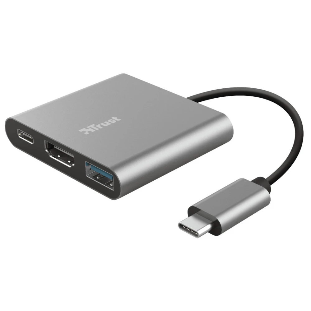 TRUST 23772 Dalyx 3-in-1 Multiport USB-C Adapter