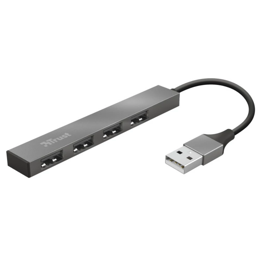 TRUST 23786 Halyx Aluminium 4-Port Mini USB Hub