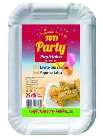 TUTI Papírtálca 10.5x16.5cm 25db Fehér