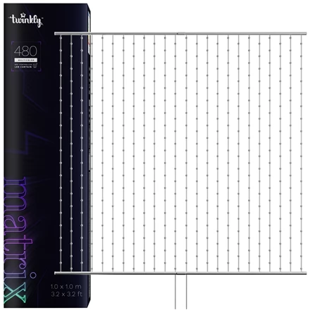 TWINKLY Matrix Smart LED függöny RGB 480xLED 1x1 m