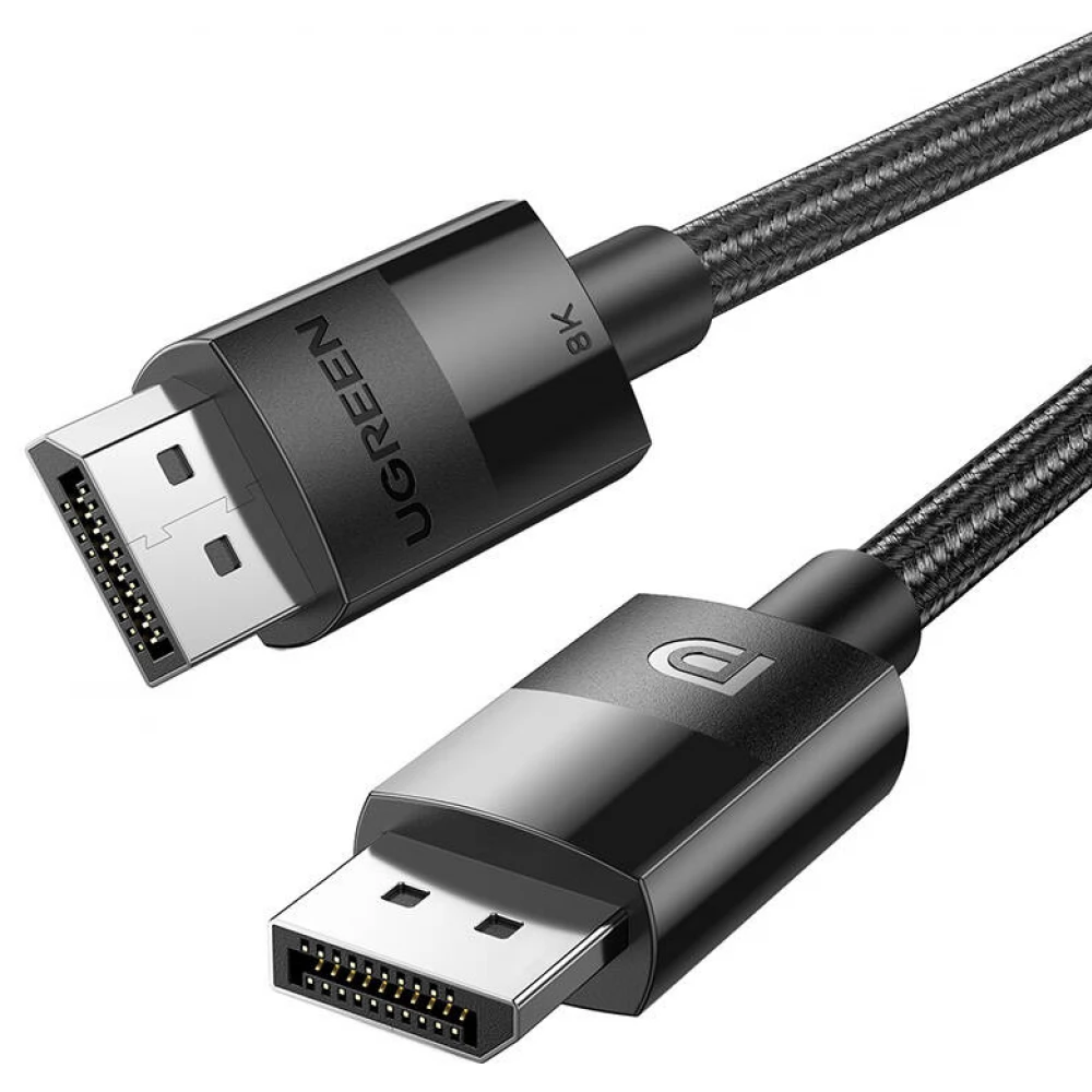 UGREEN DisplayPort 1.4 Összekötő Fekete 2m 80392