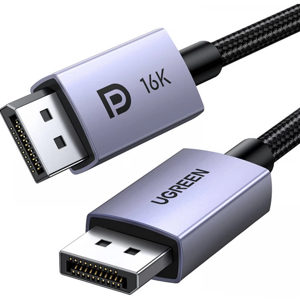 UGREEN DisplayPort 2.1 Összekötő Fekete 1m 15383