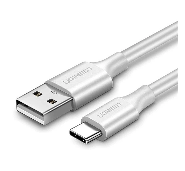 UGREEN Type-C / USB gyorstöltő- és adatkábel 1m fehér