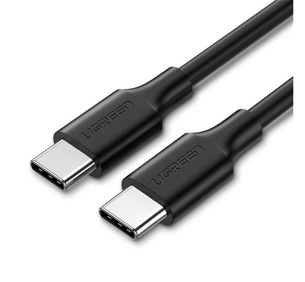 UGREEN US286 Type-C / Type-C gyorstöltő- és adatkábel 3m fekete