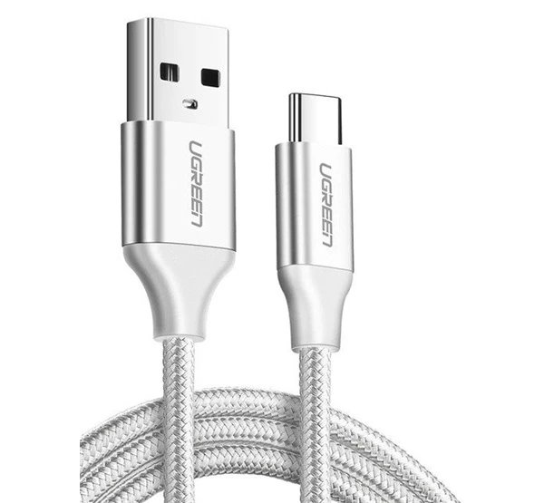 UGREEN US288 Type-C / USB gyorstöltő- és adatkábel 2m fehér