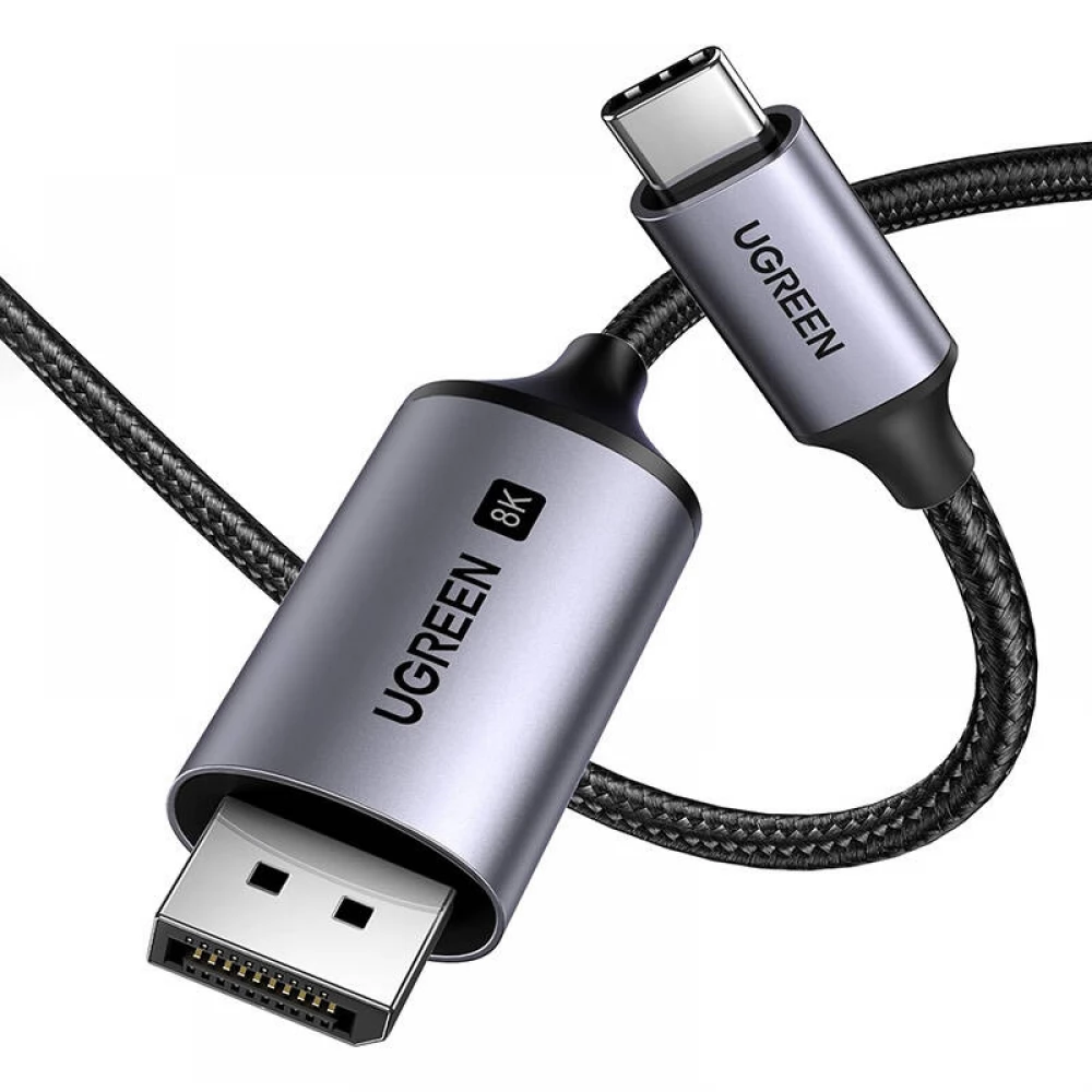 UGREEN USB 3.0 Type C DisplayPort 1.2/1.2a Átalakító Fekete 2m 25158